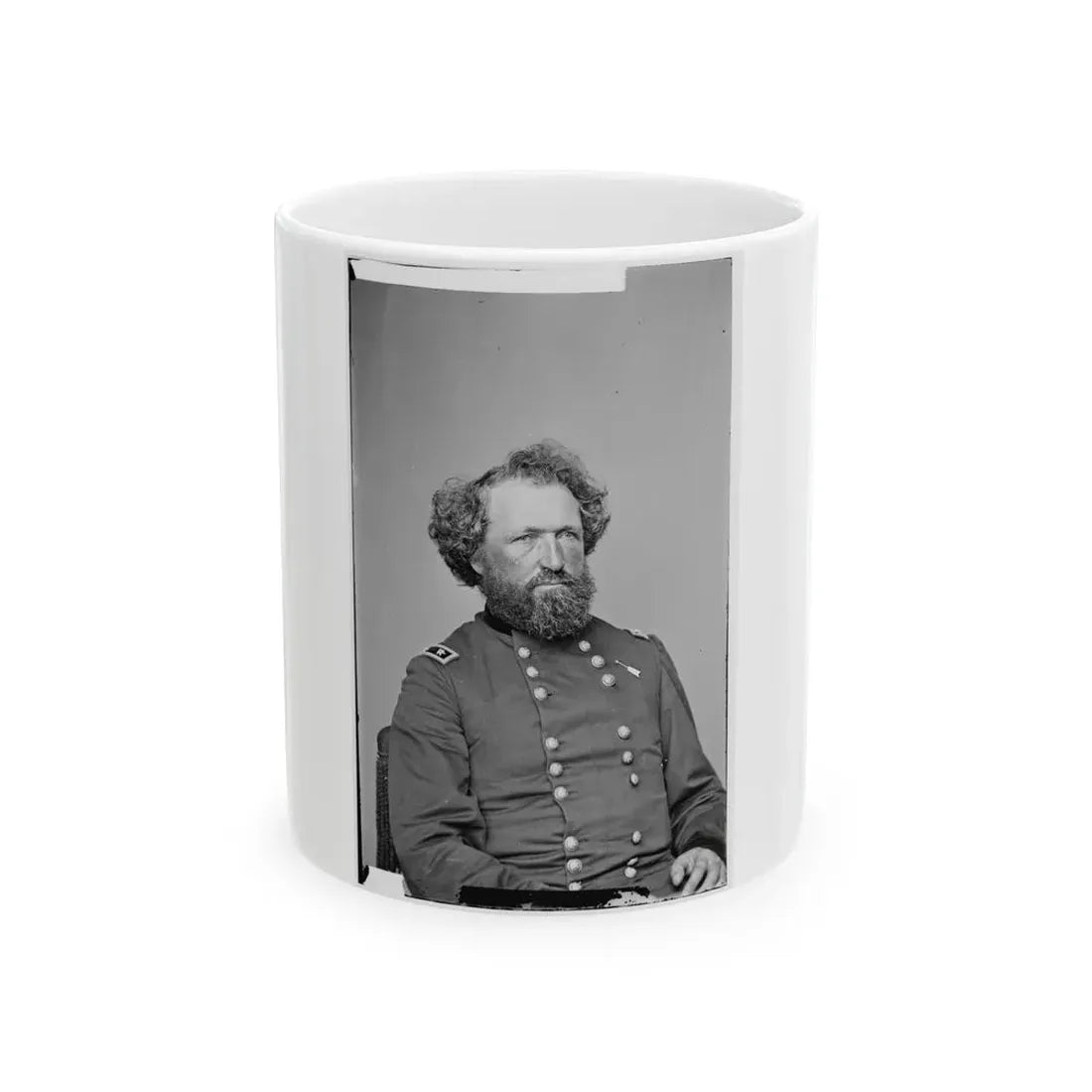 Portrait Of Maj. Gen. (As Of Aug. 21, 1865) Mortimer D. Leggett, Officer Of The Federal Army (U.S. Civil War) White Coffee Mug 11oz - Go Mug Yourself
