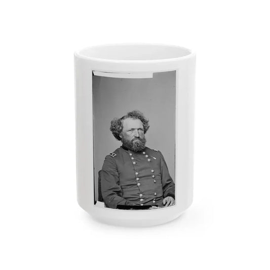 Portrait Of Maj. Gen. (As Of Aug. 21, 1865) Mortimer D. Leggett, Officer Of The Federal Army (U.S. Civil War) White Coffee Mug 15oz - Go Mug Yourself