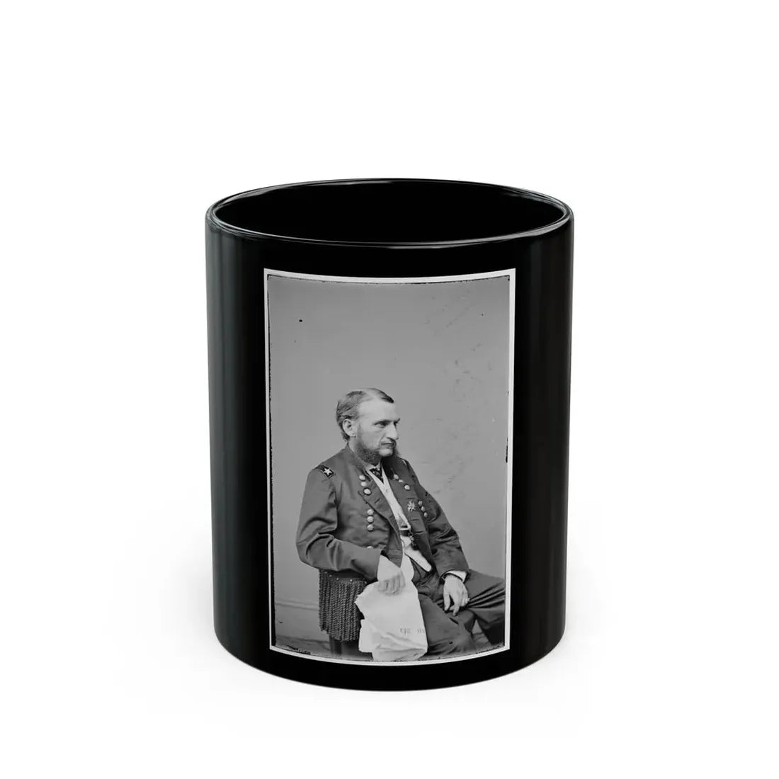 Portrait Of Maj. Gen. (As Of June 18, 1865) Judson Kilpatrick, Officer Of The Federal Army (U.S. Civil War) Black Coffee Mug 11oz - Go Mug Yourself