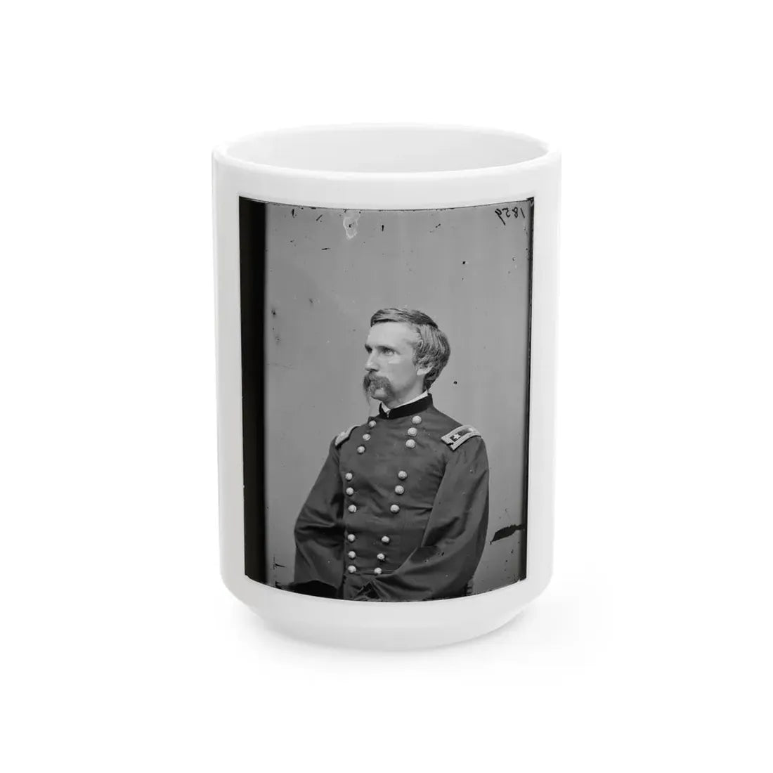 Portrait Of Maj. Gen. (As Of Mar. 29, 1865) Joshua L. Chamberlain, Officer Of The Federal Army (U.S. Civil War) White Coffee Mug 15oz - Go Mug Yourself