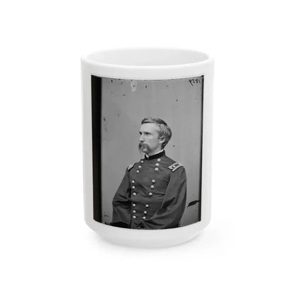 Portrait Of Maj. Gen. (As Of Mar. 29, 1865) Joshua L. Chamberlain, Officer Of The Federal Army (U.S. Civil War) White Coffee Mug 15oz - Go Mug Yourself