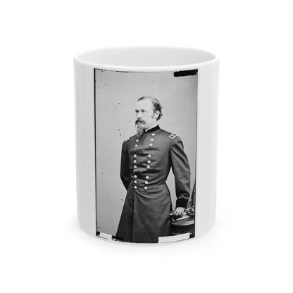 Portrait Of Maj. Gen. (As Of May 6, 1865) James H. Wilson, Officer Of The Federal Army (U.S. Civil War) White Coffee Mug 11oz - Go Mug Yourself