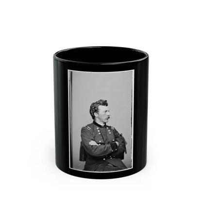 Portrait Of Maj. Gen. (As Of Oct. 21, 1865) Nelson A. Miles, Officer Of The Federal Army (U.S. Civil War) Black Coffee Mug 11oz - Go Mug Yourself