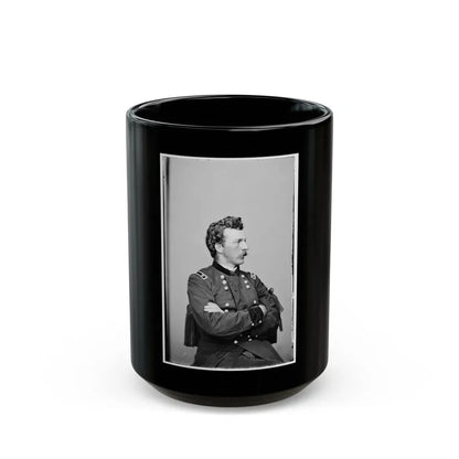 Portrait Of Maj. Gen. (As Of Oct. 21, 1865) Nelson A. Miles, Officer Of The Federal Army (U.S. Civil War) Black Coffee Mug 15oz - Go Mug Yourself