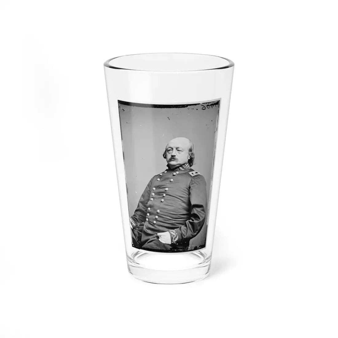 Portrait Of Maj. Gen. Benjamin F. Butler, Officer Of The Federal Army (U.S. Civil War) Pint Glass 16oz 16oz - Go Mug Yourself