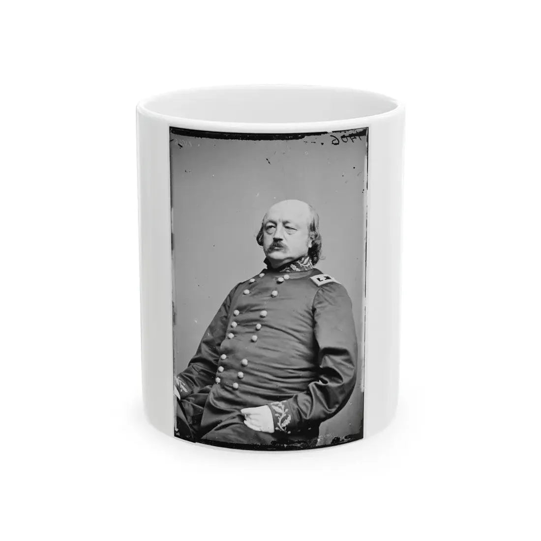 Portrait Of Maj. Gen. Benjamin F. Butler, Officer Of The Federal Army (U.S. Civil War) White Coffee Mug 11oz - Go Mug Yourself