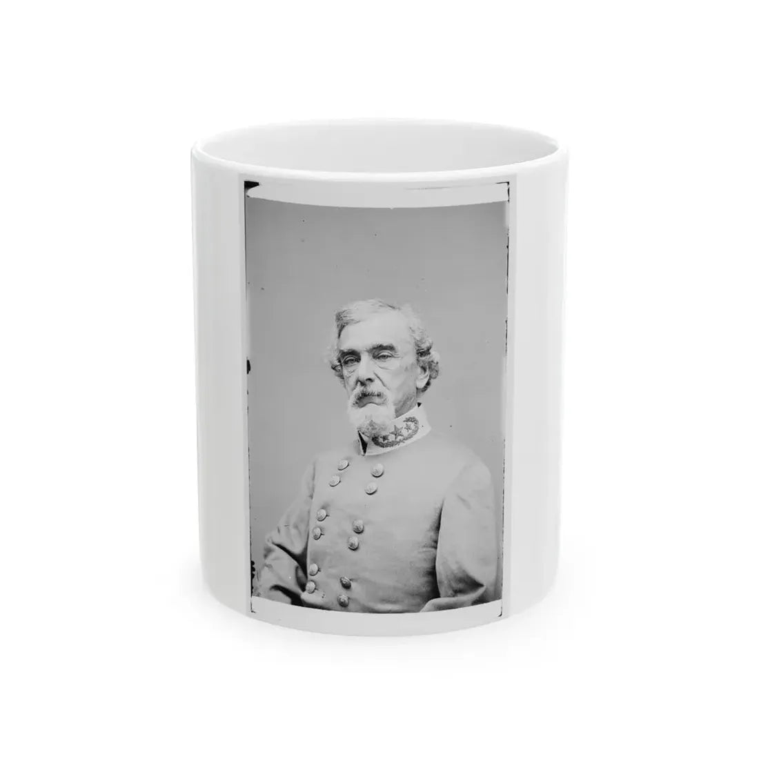 Portrait Of Maj. Gen. Benjamin Huger, Officer Of The Confederate Army (U.S. Civil War) White Coffee Mug 11oz - Go Mug Yourself