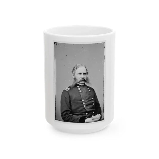 Portrait Of Maj. Gen. Christopher C. Augur, Officer Of The Federal Army (U.S. Civil War) White Coffee Mug 15oz - Go Mug Yourself