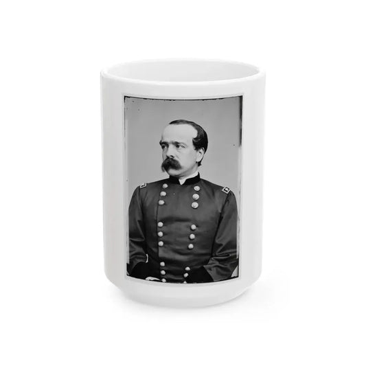 Portrait Of Maj. Gen. Daniel Butterfield, Officer Of The Federal Army (U.S. Civil War) White Coffee Mug 15oz - Go Mug Yourself