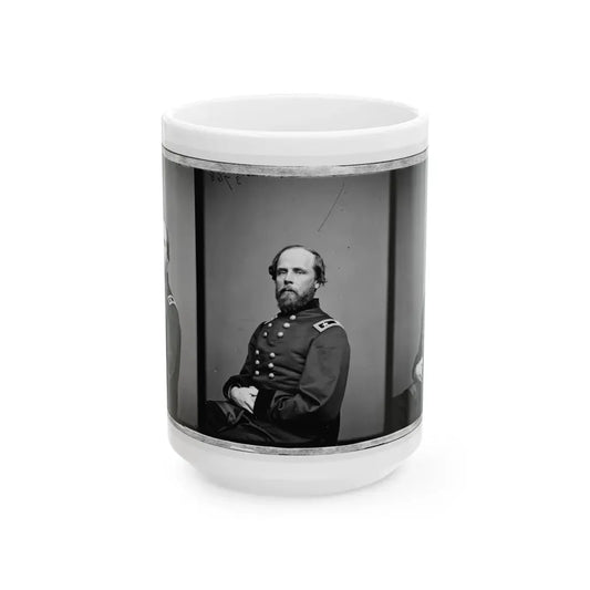 Portrait Of Maj. Gen. Darius Nash Couch, Officer Of The Federal Army (U.S. Civil War) White Coffee Mug 15oz - Go Mug Yourself