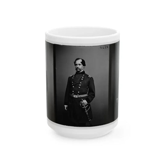 Portrait Of Maj. Gen. David Hunter, Officer Of The Federal Army (U.S. Civil War) White Coffee Mug 15oz - Go Mug Yourself