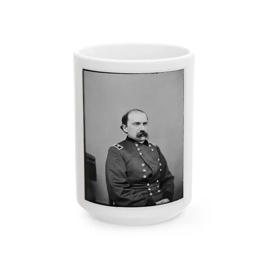 Portrait Of Maj. Gen. Edward M. Mccook, Officer Of The Federal Army (U.S. Civil War) White Coffee Mug 15oz - Go Mug Yourself