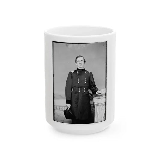 Portrait Of Maj. Gen. Edward R. S. Canby, Officer Of The Federal Army (U.S. Civil War) White Coffee Mug 15oz - Go Mug Yourself