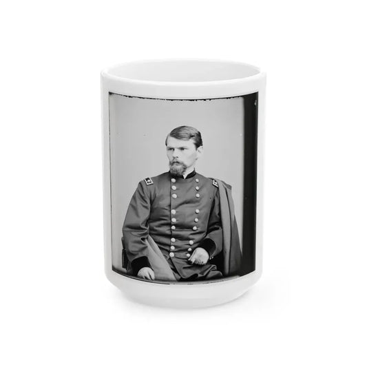 Portrait Of Maj. Gen. Emory Upton, Officer Of The Federal Army (U.S. Civil War) White Coffee Mug 15oz - Go Mug Yourself