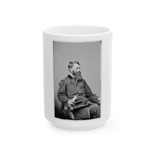 Portrait Of Maj. Gen. Frank P. Blair, Officer Of The Federal Army (U.S. Civil War) White Coffee Mug 15oz - Go Mug Yourself