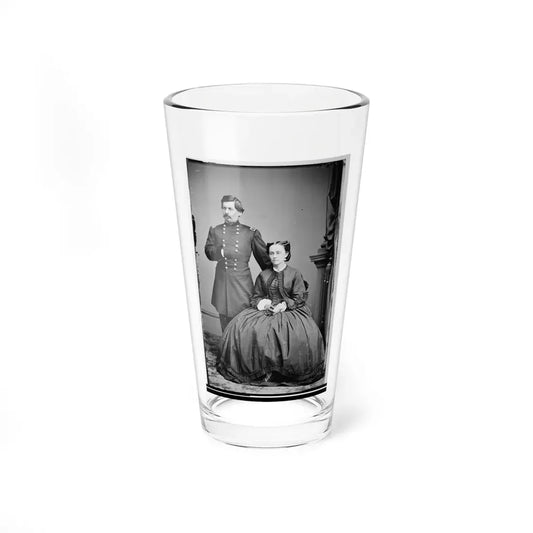 Portrait Of Maj. Gen. George B. Mcclellan, Officer Of The Federal Army, And His Wife, Ellen Mary Marcy (U.S. Civil War) Pint Glass 16oz 16oz - Go Mug Yourself