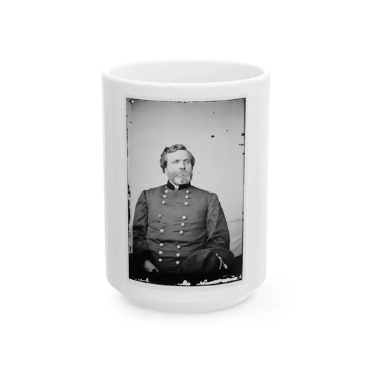 Portrait Of Maj. Gen. George H. Thomas, Officer Of The Federal Army (U.S. Civil War) White Coffee Mug 15oz - Go Mug Yourself