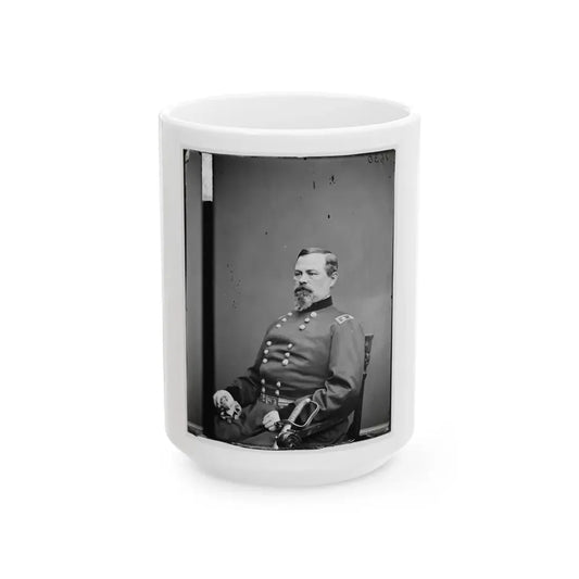 Portrait Of Maj. Gen. Irvin Mcdowell, Officer Of The Federal Army (U.S. Civil War) White Coffee Mug 15oz - Go Mug Yourself
