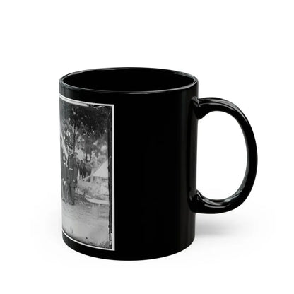 Portrait Of Maj. Gen. Jefferson Davis, Officer Of The Federal Army, And Staff, Washington, D.C. (U.S. Civil War) Black Coffee Mug - Go Mug Yourself
