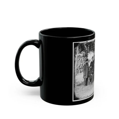 Portrait Of Maj. Gen. Jefferson Davis, Officer Of The Federal Army, And Staff, Washington, D.C. (U.S. Civil War) Black Coffee Mug - Go Mug Yourself