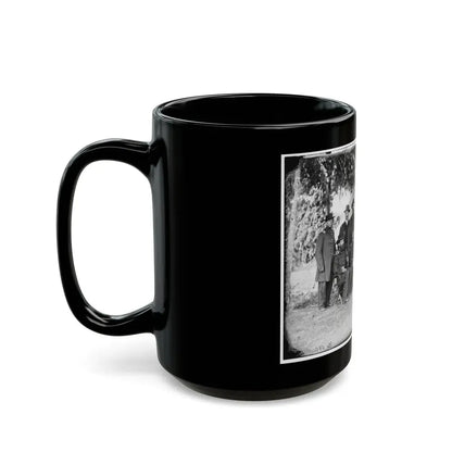 Portrait Of Maj. Gen. Jefferson Davis, Officer Of The Federal Army, And Staff, Washington, D.C. (U.S. Civil War) Black Coffee Mug - Go Mug Yourself