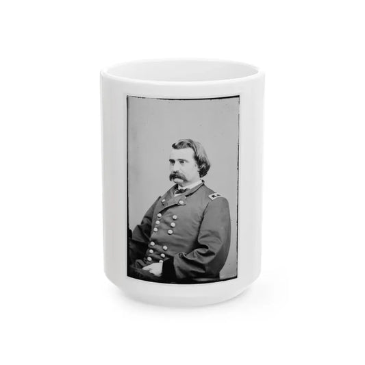 Portrait Of Maj. Gen. John A. Logan, Officer Of The Federal Army (U.S. Civil War) White Coffee Mug 15oz - Go Mug Yourself