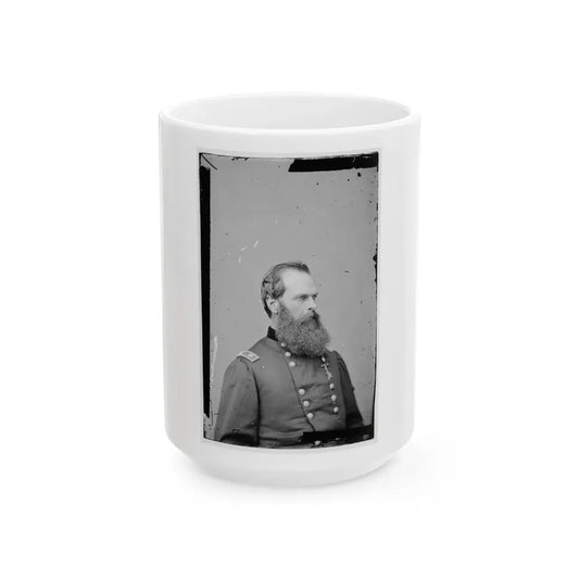 Portrait Of Maj. Gen. John W. Geary, Officer Of The Federal Army (U.S. Civil War) White Coffee Mug 15oz - Go Mug Yourself
