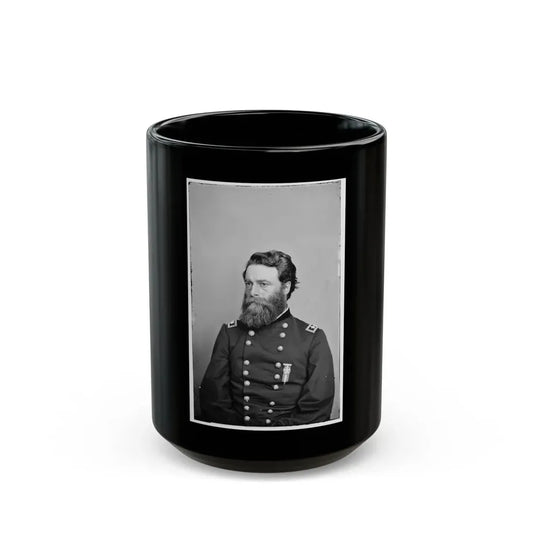 Portrait Of Maj. Gen. Joseph A. Mower, Officer Of The Federal Army (U.S. Civil War) Black Coffee Mug 15oz - Go Mug Yourself