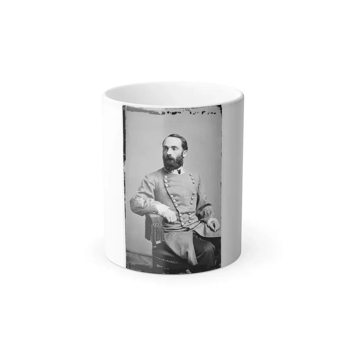 Portrait of Maj. Gen. Joseph Wheeler, Officer of the Confederate Army (U.S. Civil War) Color Changing Coffee Mug 11oz - Go Mug Yourself