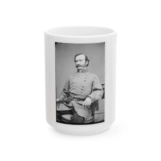 Portrait Of Maj. Gen. Mansfield Lovell, Officer Of The Confederate Army (U.S. Civil War) White Coffee Mug 15oz - Go Mug Yourself