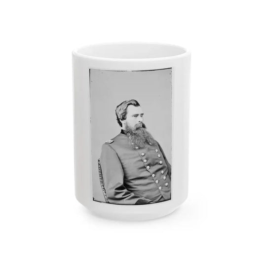 Portrait Of Maj. Gen. N. Martin Curtis, Officer Of The Federal Army (U.S. Civil War) White Coffee Mug 15oz - Go Mug Yourself
