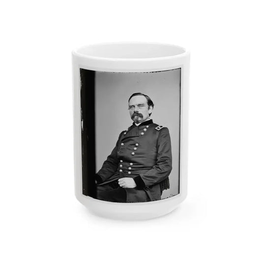 Portrait Of Maj. Gen. Peter J. Osterhaus, Officer Of The Federal Army (U.S. Civil War) White Coffee Mug 15oz - Go Mug Yourself