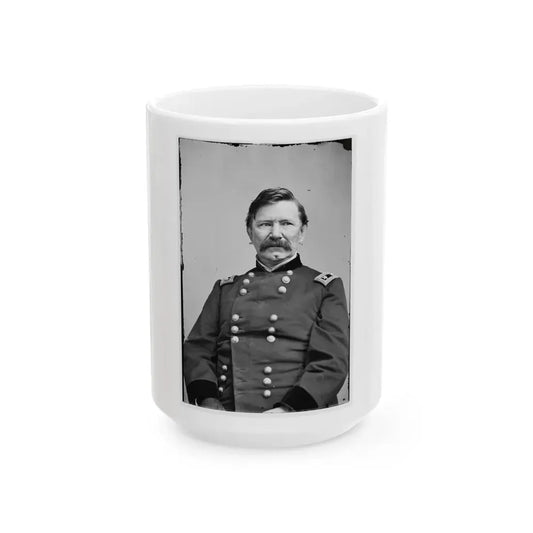 Portrait Of Maj. Gen. Robert C. Schenck, Officer Of The Federal Army (U.S. Civil War) White Coffee Mug 15oz - Go Mug Yourself