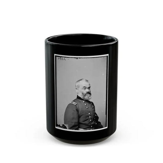 Portrait Of Maj. Gen. Samuel P. Heintzelman, Officer Of The Federal Army (U.S. Civil War) Black Coffee Mug 15oz - Go Mug Yourself