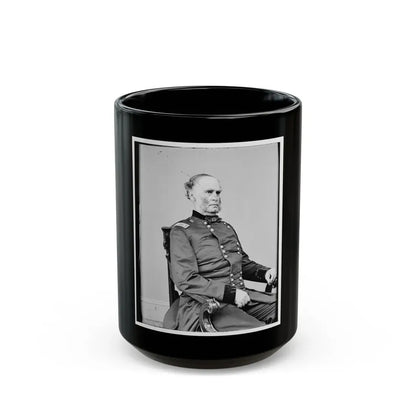 Portrait Of Maj. Gen. Samuel R. Curtis, Officer Of The Federal Army (U.S. Civil War) Black Coffee Mug 15oz - Go Mug Yourself