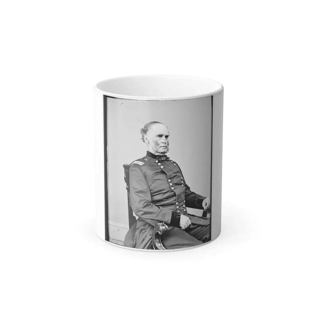 Portrait of Maj. Gen. Samuel R. Curtis, Officer of the Federal Army (U.S. Civil War) Color Changing Coffee Mug 11oz Default Title 11oz - Go Mug Yourself