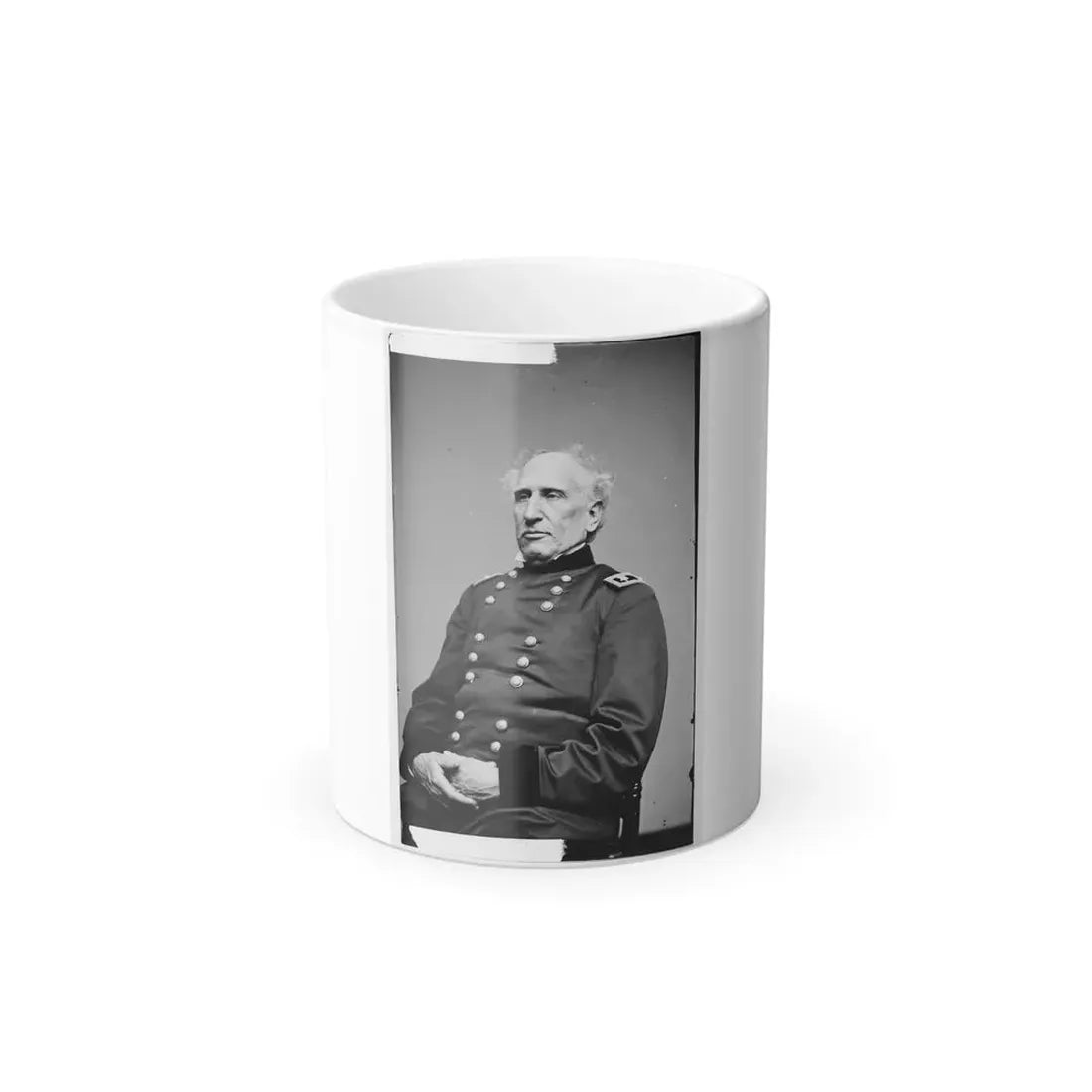 Portrait of Maj. Gen. Silas Casey, Officer of the Federal Army (U.S. Civil War) Color Changing Coffee Mug 11oz Default Title 11oz - Go Mug Yourself