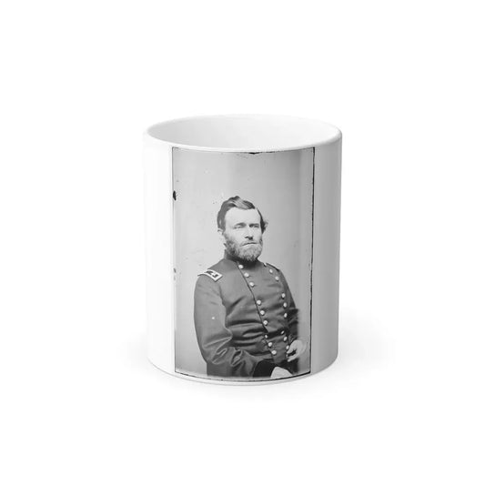 Portrait of Maj. Gen. Ulysses S. Grant, Officer of the Federal Army (U.S. Civil War) Color Changing Coffee Mug 11oz Default Title 11oz - Go Mug Yourself