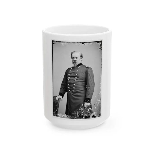 Portrait Of Maj. Gen. William F. Smith, Officer Of The Federal Army (U.S. Civil War) White Coffee Mug 15oz - Go Mug Yourself
