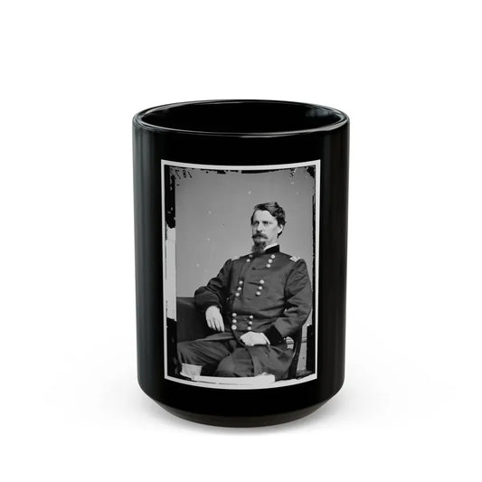 Portrait Of Maj. Gen. Winfield S. Hancock, Officer Of The Federal Army (U.S. Civil War) Black Coffee Mug 15oz - Go Mug Yourself