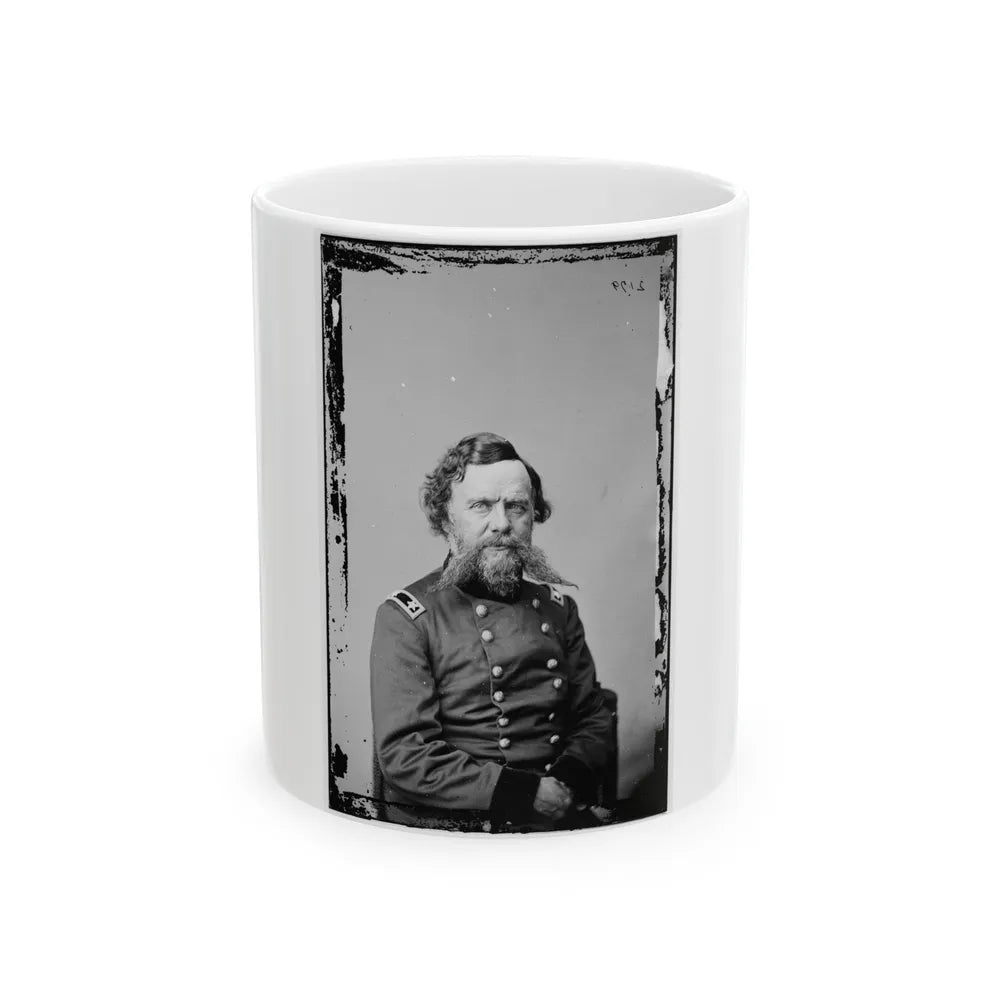 Portrait Of Maj. Gen. Adolphus S. Williams, Officer Of The Federal Army (U.S. Civil War) White Coffee Mug-11oz-Go Mug Yourself