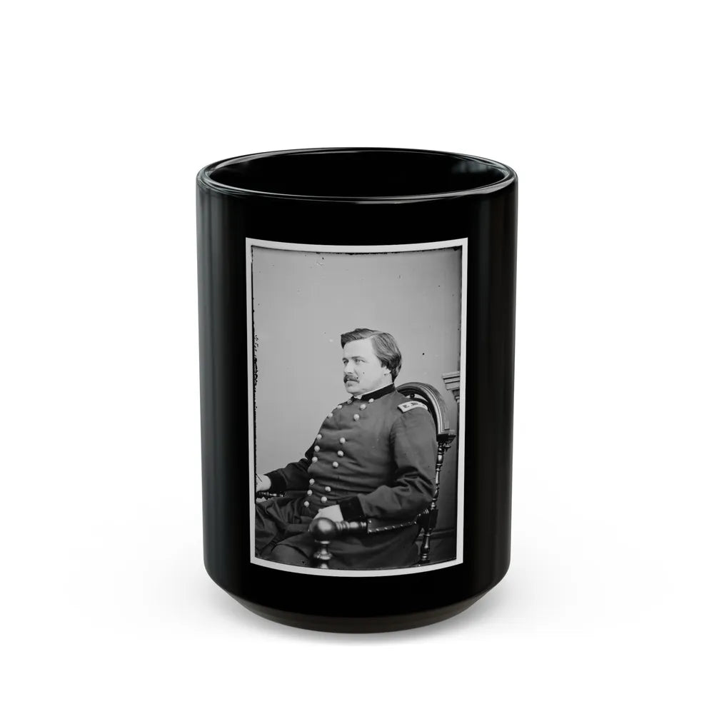 Portrait Of Maj. Gen. Alexander Mcd. Mccook, Officer Of The Federal Army (U.S. Civil War) Black Coffee Mug-15oz-Go Mug Yourself