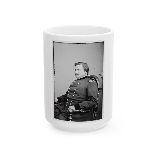 Portrait Of Maj. Gen. Alexander Mcd. Mccook, Officer Of The Federal Army (U.S. Civil War) White Coffee Mug-15oz-Go Mug Yourself