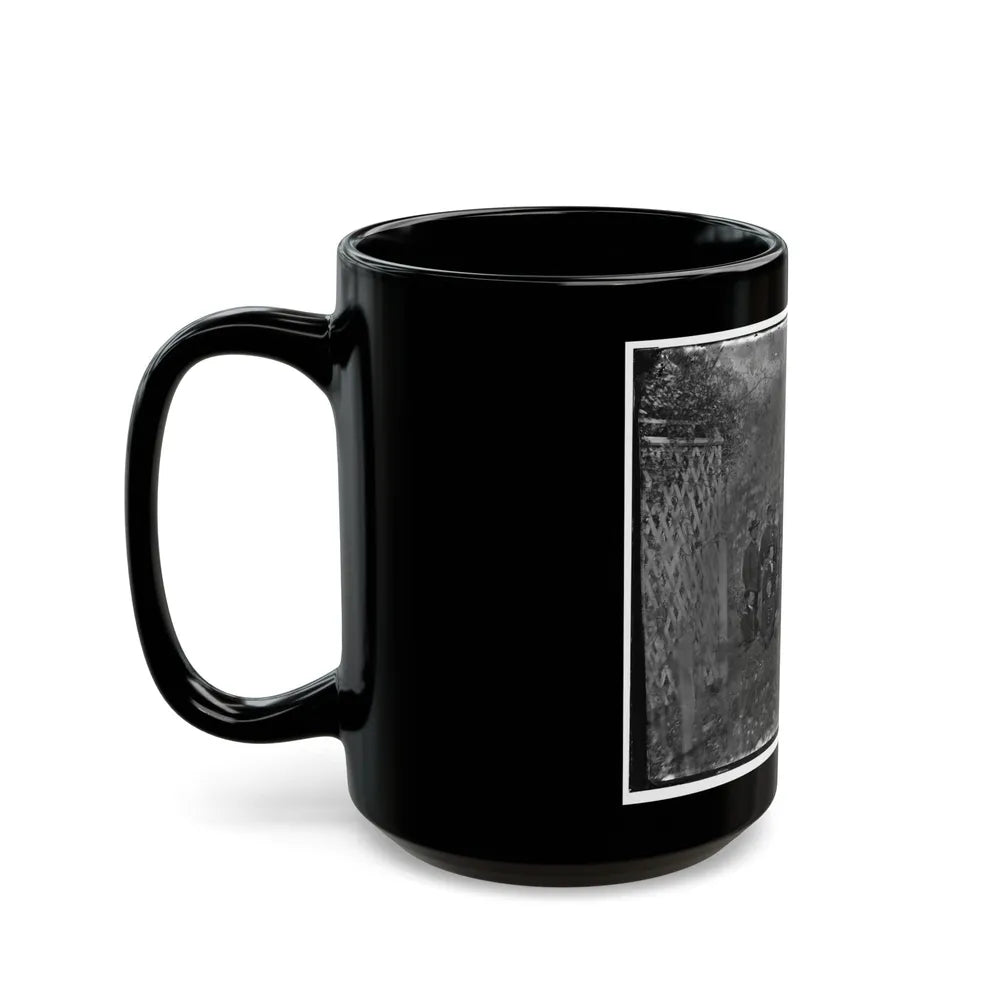 Portrait Of Maj. Gen. Alfred Pleasonton, Officer Of The Federal Army, And Staff, Warrenton, Va. (U.S. Civil War) Black Coffee Mug-Go Mug Yourself