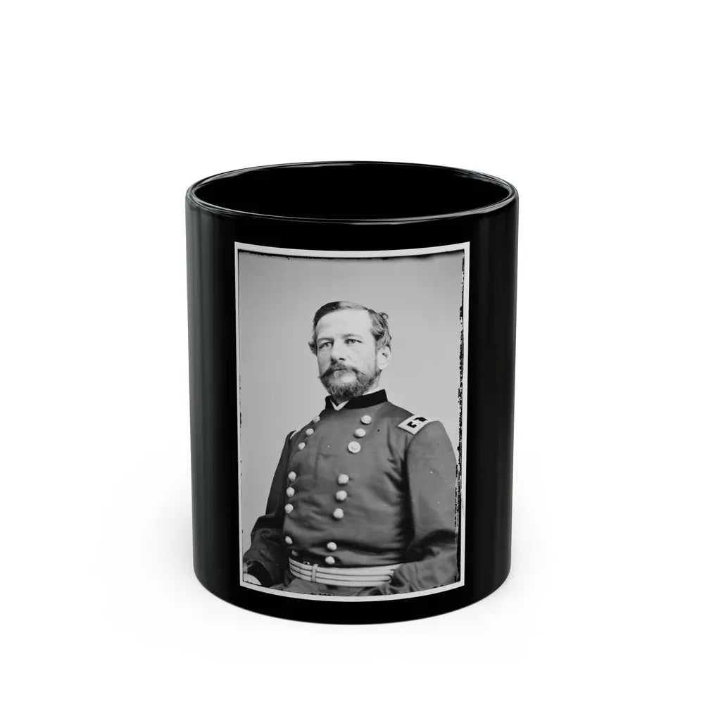 Portrait Of Maj. Gen. Alfred Pleasonton, Officer Of The Federal Army (U.S. Civil War) Black Coffee Mug-11oz-Go Mug Yourself