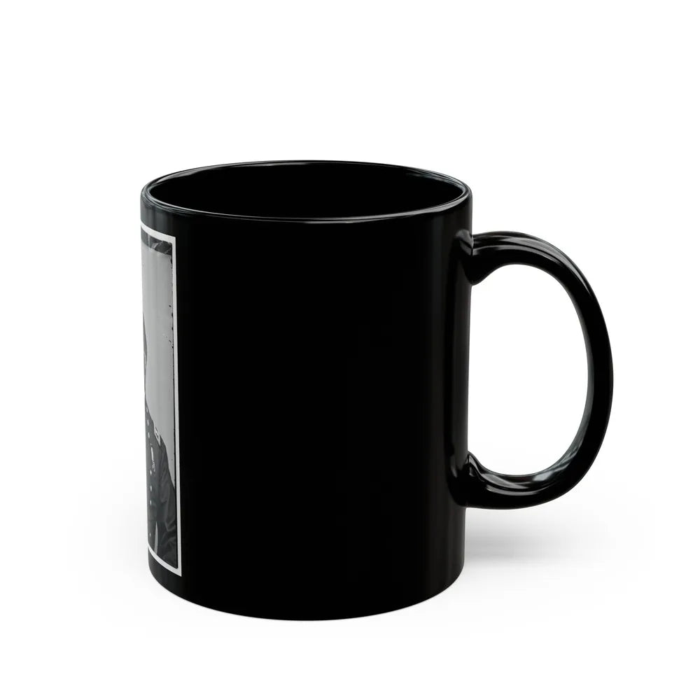 Portrait Of Maj. Gen. Ambrose E. Burnside, Officer Of The Federal Army (U.S. Civil War) Black Coffee Mug-Go Mug Yourself