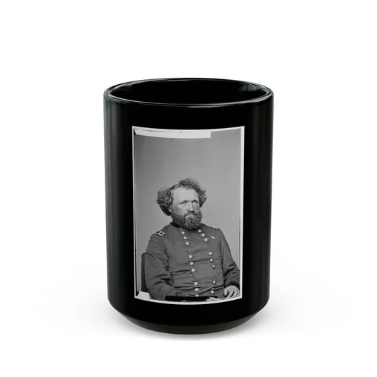 Portrait Of Maj. Gen. (As Of Aug. 21, 1865) Mortimer D. Leggett, Officer Of The Federal Army (U.S. Civil War) Black Coffee Mug-15oz-Go Mug Yourself