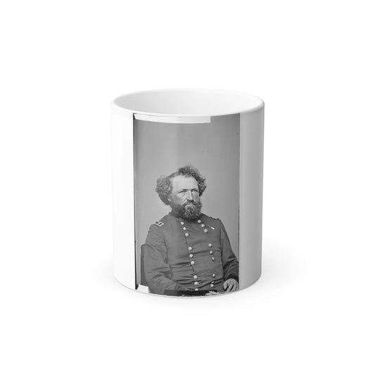 Portrait of Maj. Gen. (As of Aug. 21, 1865) Mortimer D. Leggett, Officer of the Federal Army (U.S. Civil War) Color Changing Coffee Mug 11oz-11oz-Go Mug Yourself