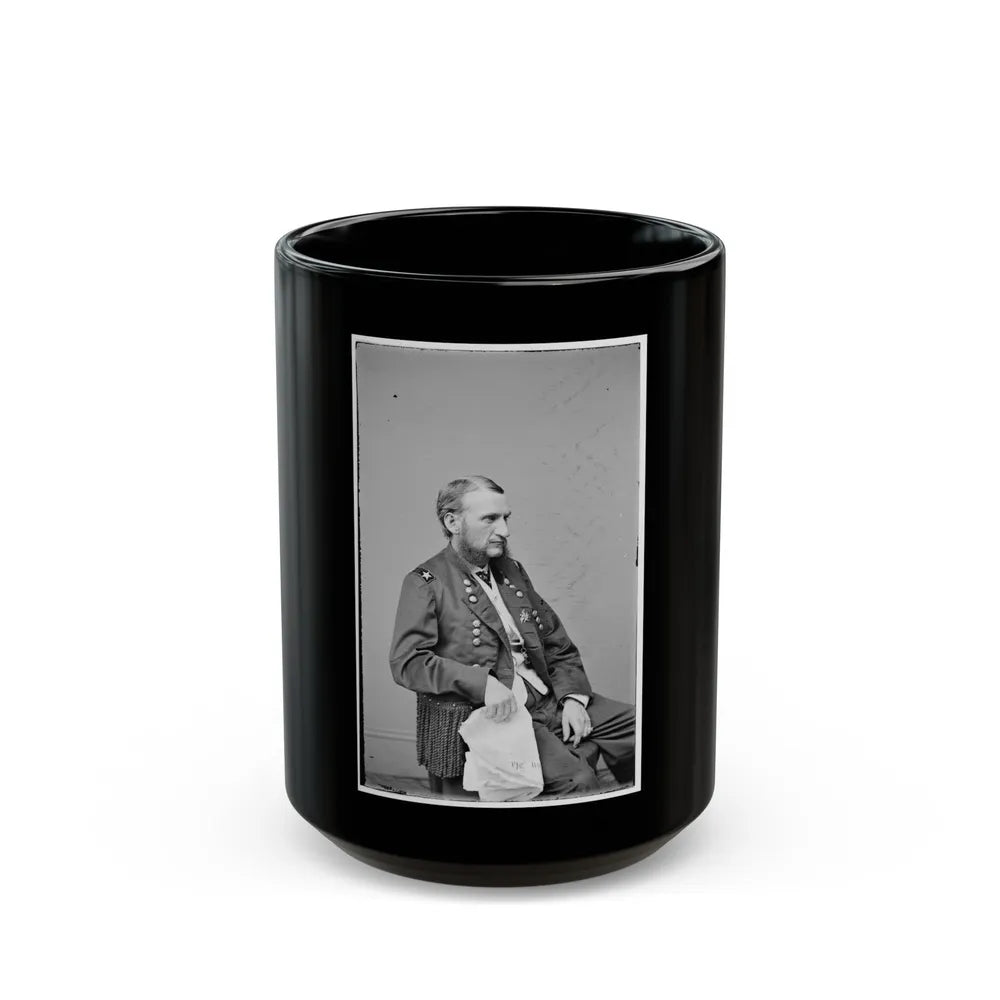 Portrait Of Maj. Gen. (As Of June 18, 1865) Judson Kilpatrick, Officer Of The Federal Army (U.S. Civil War) Black Coffee Mug-15oz-Go Mug Yourself