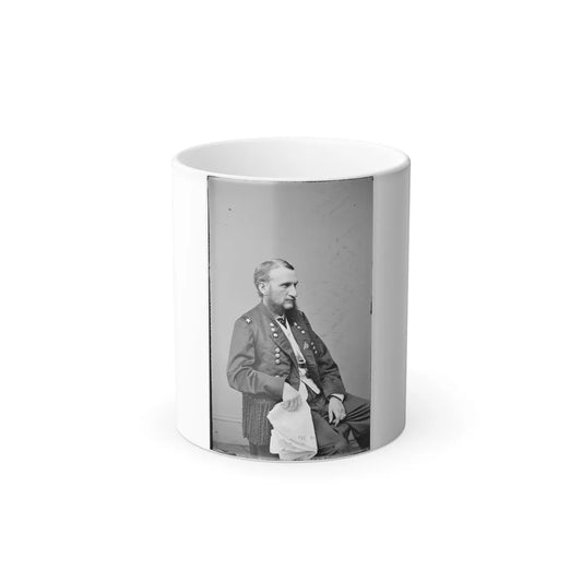 Portrait of Maj. Gen. (As of June 18, 1865) Judson Kilpatrick, Officer of the Federal Army (U.S. Civil War) Color Changing Coffee Mug 11oz-11oz-Go Mug Yourself